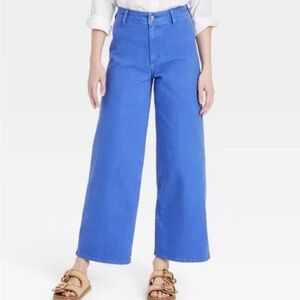 Universal Thread Vivid Blue Wide-Leg sailor Jeans